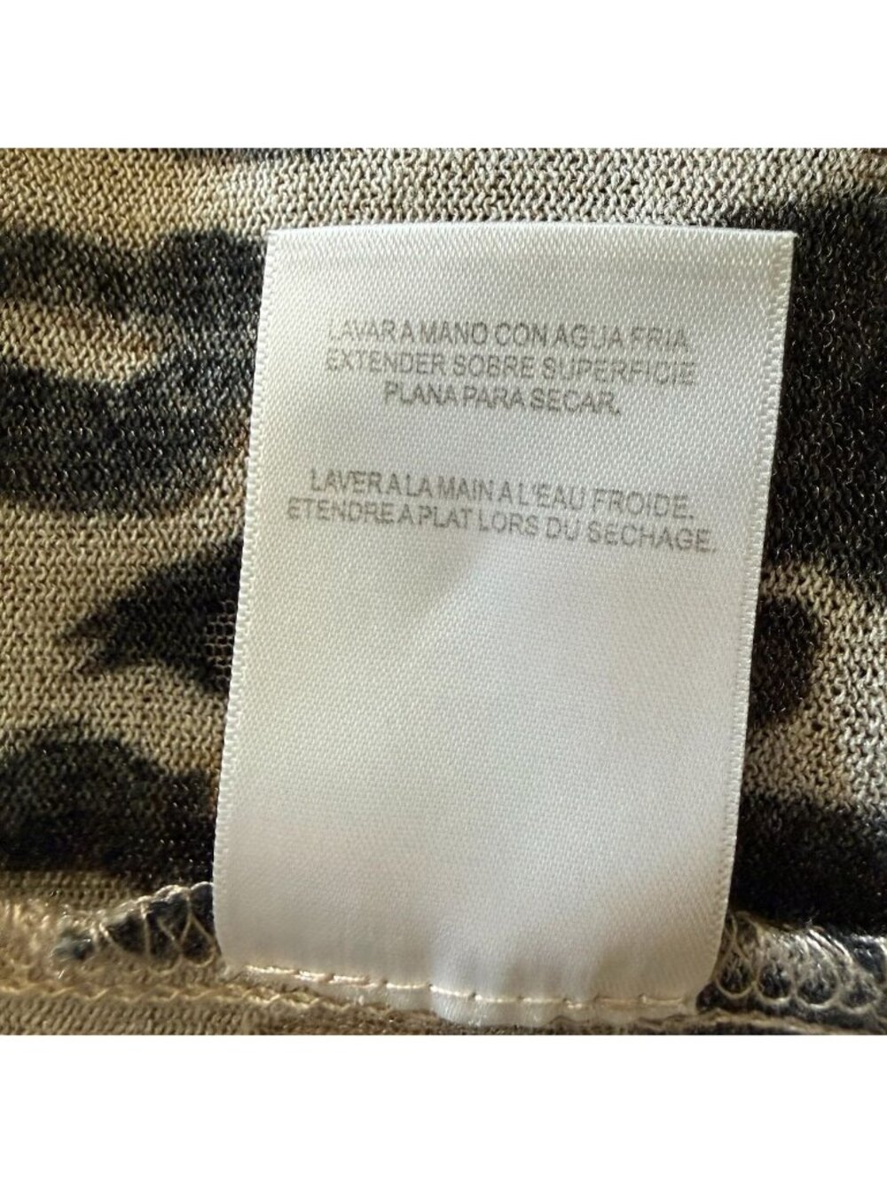 Alfred Dunner Womens 1X Sheer Cardigan Open Ombre Animal Print Neutrals 3/4 Slee - Picture 13 of 16